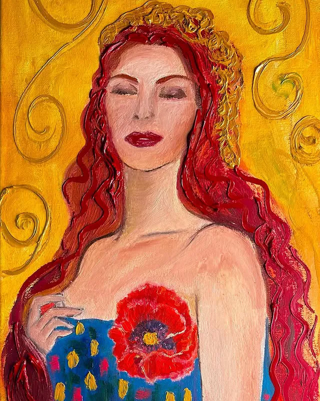 Artemide 2023 Oil painting 70x30 By Valentina Sico