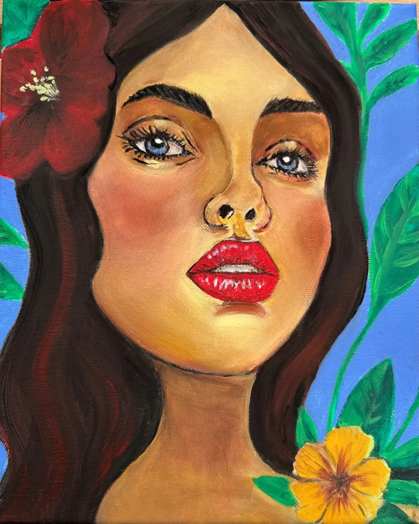 Ocean Eyes 2025 Acrylic painting 24x30 by Valentina Sico 