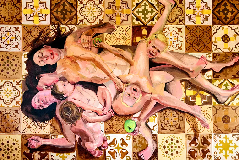 Danielle Creme Eve Oil on Linen 120 x 180 x4cm 2025