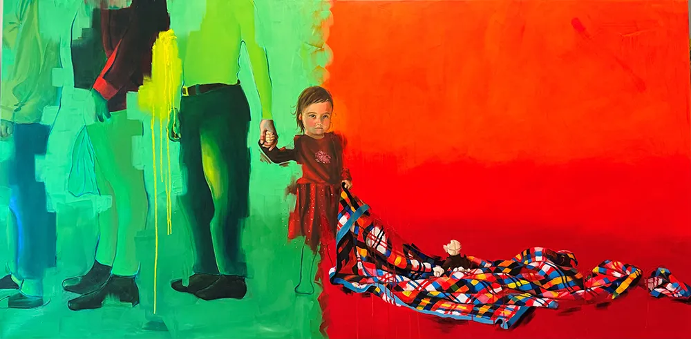 Danielle Creme Migration III 100 x 200 x 2 Oil on Canvas 2025