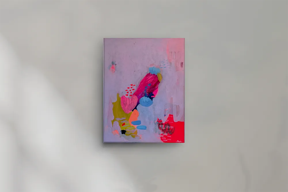 Kim Luginbühl Desert love 30x40cm Desert on rose Serie Mockup