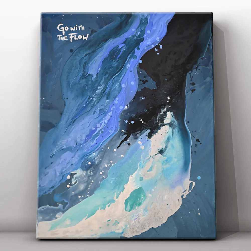 Kim Luginbühl Go with the flow 80x60