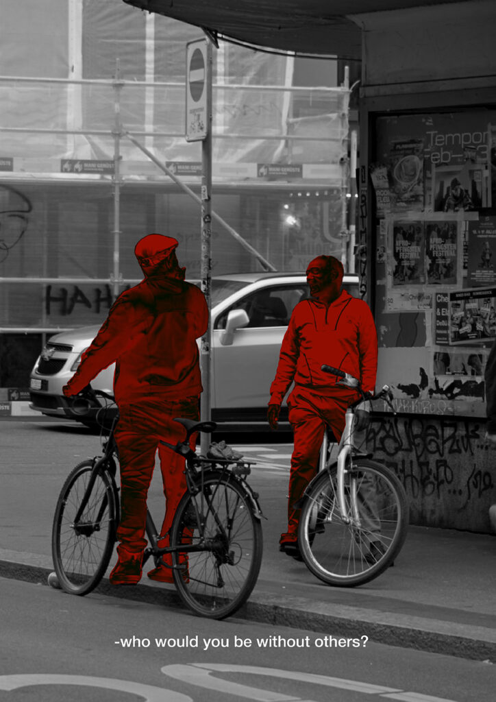 Who Would You Be Without Others? 2024–2025 Digital photo manipulation, archival pigment print 24 × 32 cm, 5 Edition