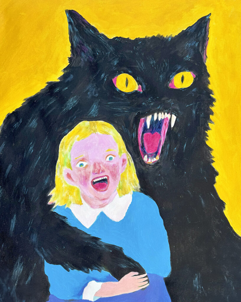 ベヒーモス - Behemoth by Roger Haus, acrylic on canvas, 80 × 100 cm, 2026. In a private collection in Spain