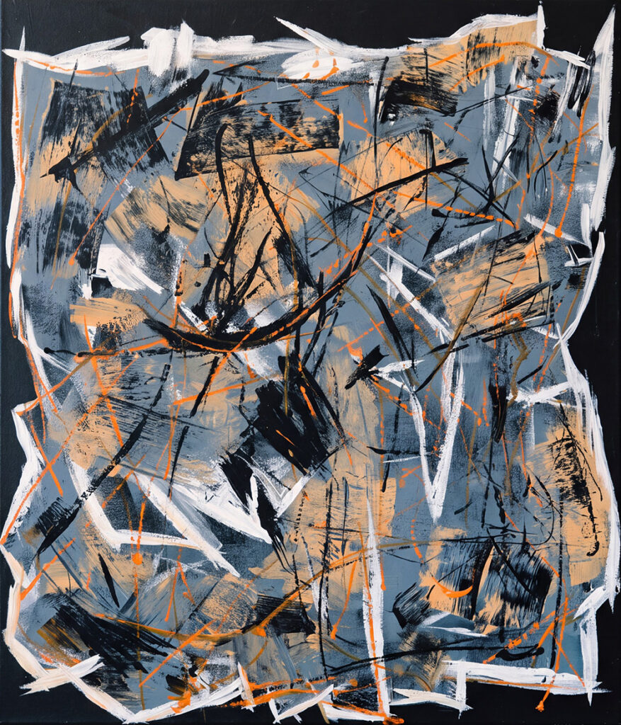 Bold Black	Fuerzas	Acryl auf Leinwand	70 x 60 cm	2024