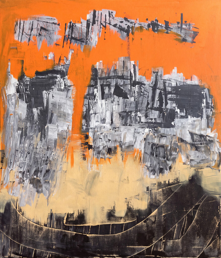 Bold Orange	Fuerzas	Acryl auf Leinwand	70 x 60 cm	2024