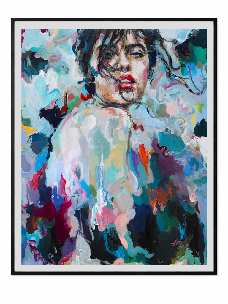 California by Anna Dart, acrylic on canvas, 70 × 90 cm, 2019