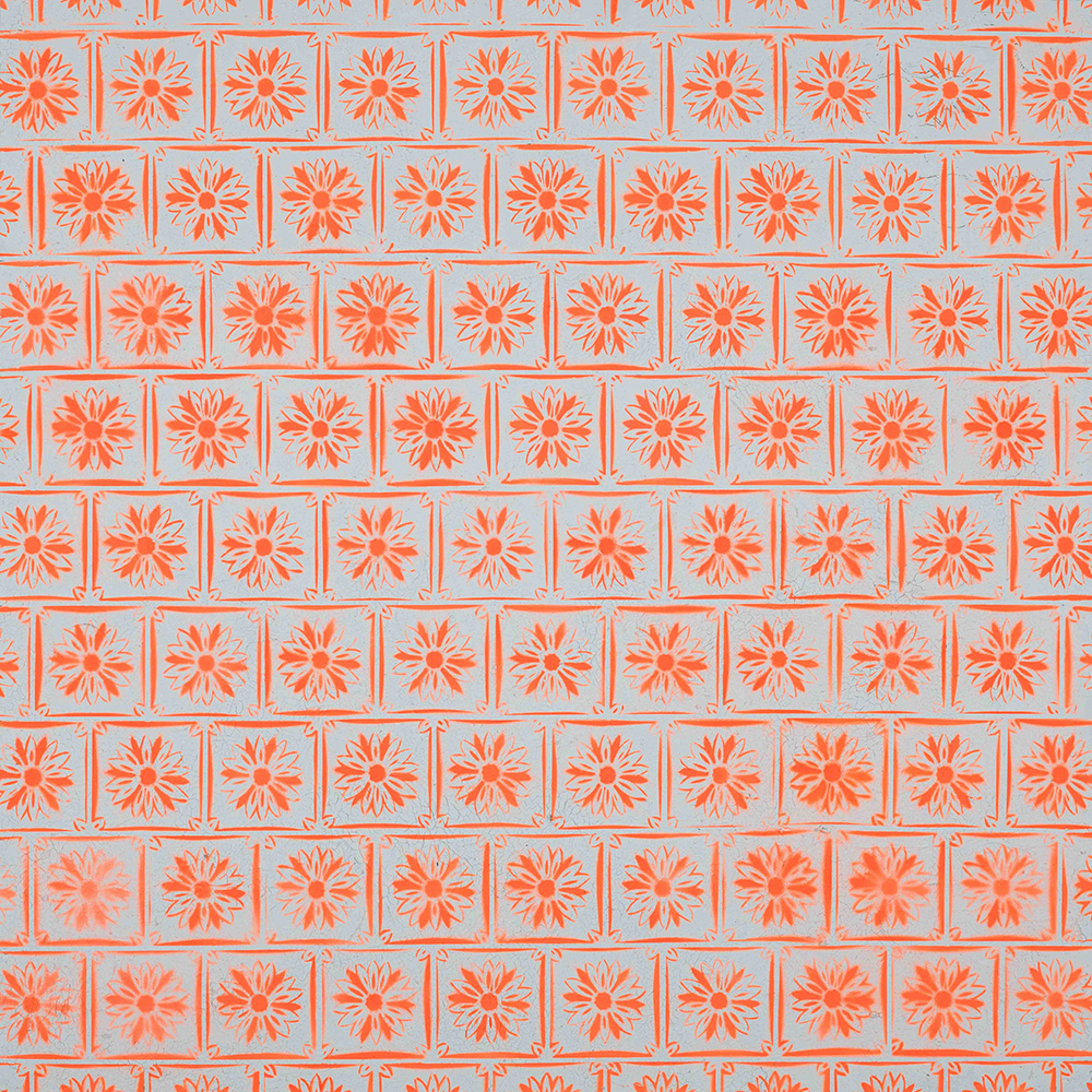 Phil Lofthouse Health and safety, 2024 Acrylic & plaster on Dibond 150 x 150 cm