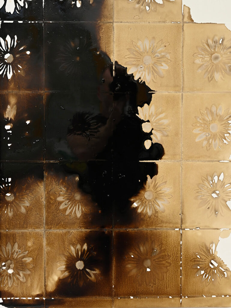 Phil Lofthouse Threshold 2, 2026 Oil, acrylic & bitumen on linen 52 x 70 cm