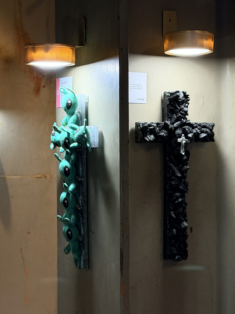 Ausstellung Vernissage «Sacred Pop Art» Jeanine Merz und Christian Breitschmid im Zürcher SiloSilo