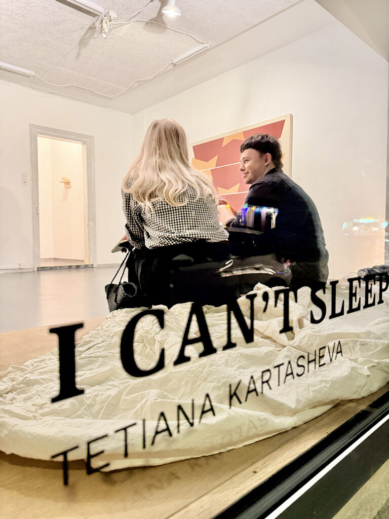 Venissage I can't sleep in the library Tetiana Kartasheva