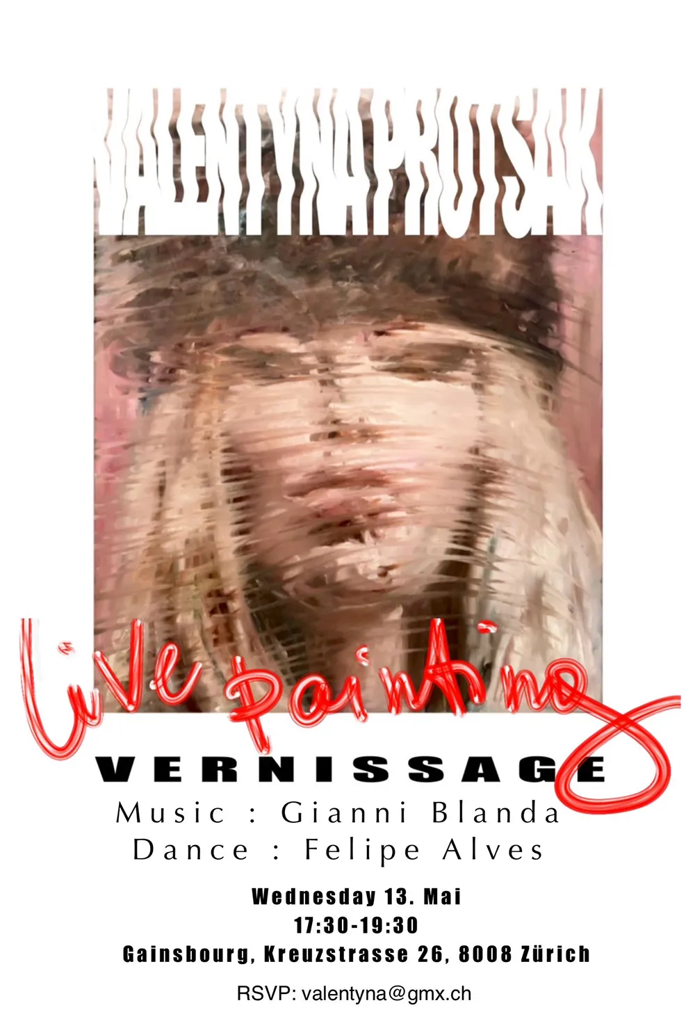 Live Painting & Vernissage – Valentyna Protsak