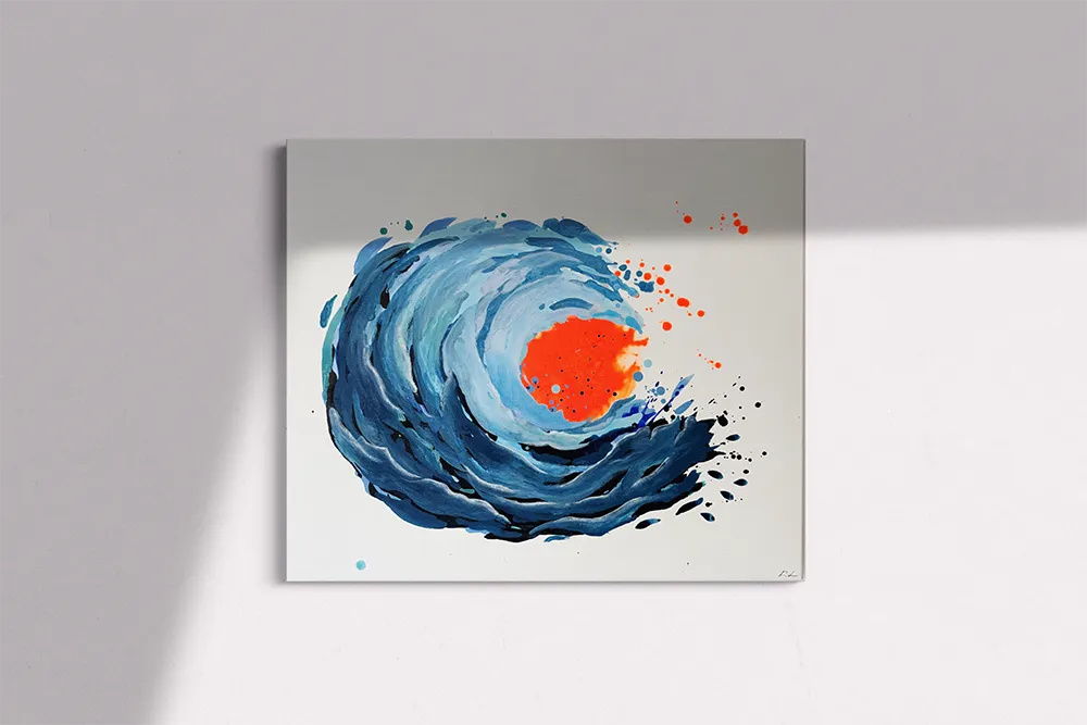 Kim Luginbühl Do it anyway 70x60cm In waves Serie